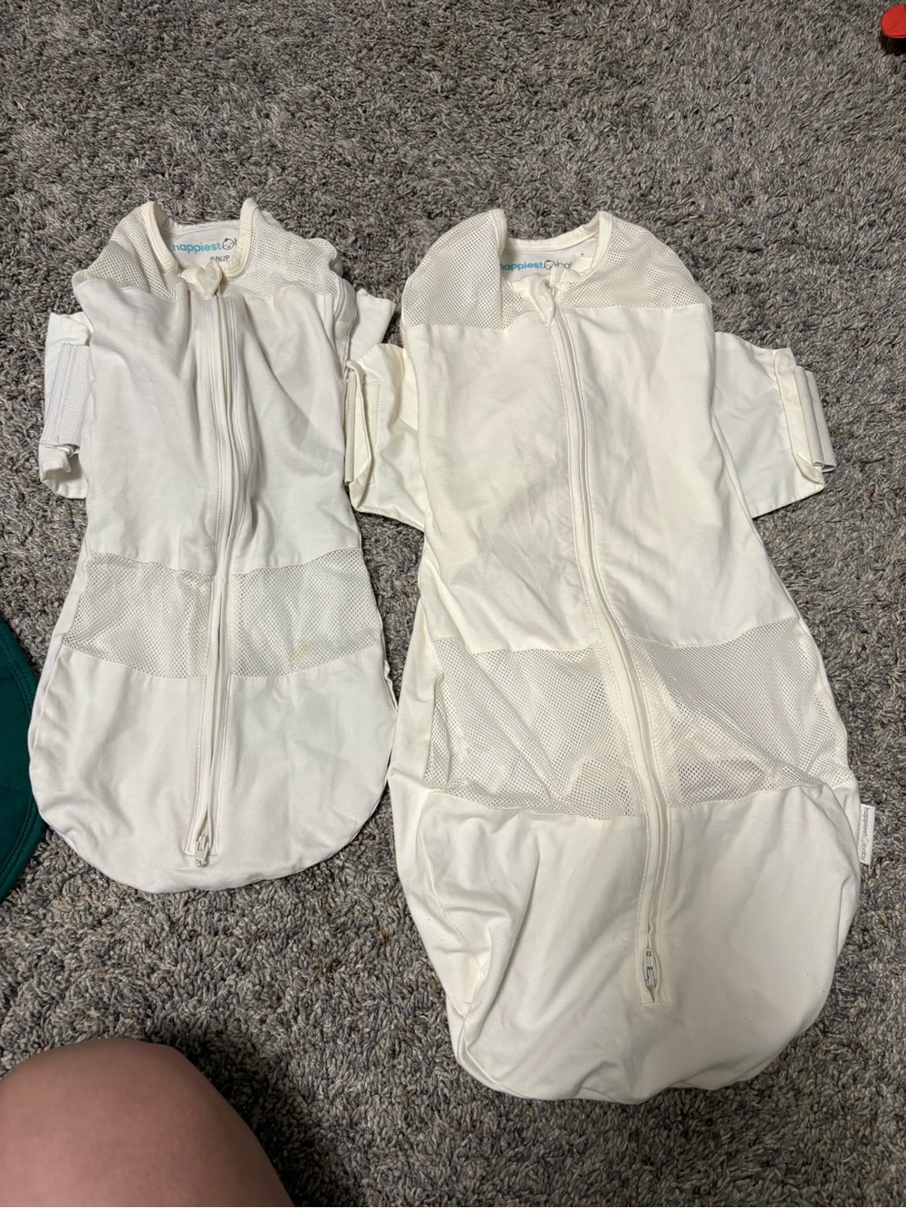 Snoo Baby Sleep Sack Size Small & Medium - White & Cream